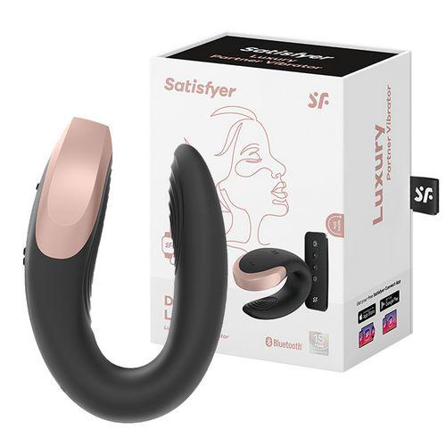 Satisfyer Double Love Luxury Partner wibrator dla par Black