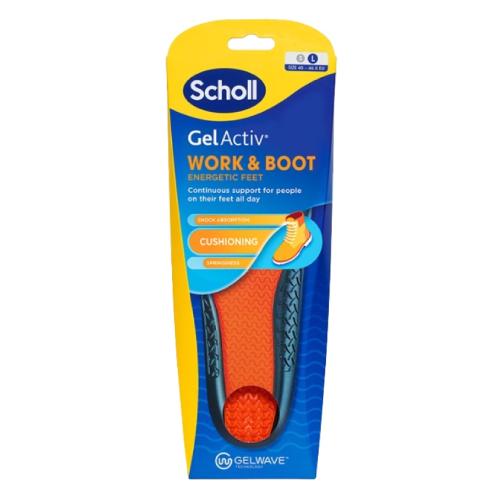 Zdjęcie produktu - SCHOLL GelActiv Work & boot Wkładki do but&oacute;w męskie L, 1para
