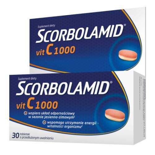 Zdjęcie produktu - Scorbolamid Vit C 1000, 30 tabl.