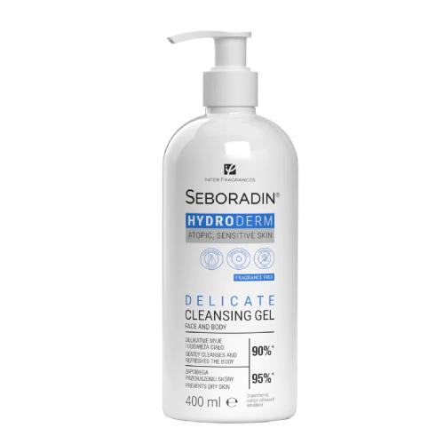Zdjęcie produktu - SEBORADIN Hydroderm oczyszczający żel do twarzy i ciała, 400ml