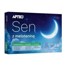 Zdjęcie produktu - APTEO Sen z melatoniną, 30 tabletek