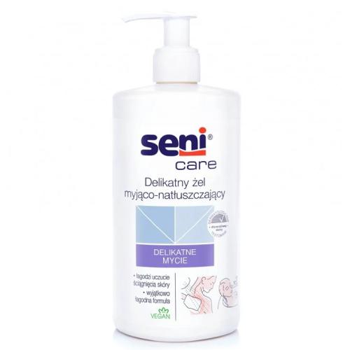 Zdjęcie produktu - Seni Care delikatny żel myjąco natłuszczający do sk&oacute;ry wrażliwej, 500 ml