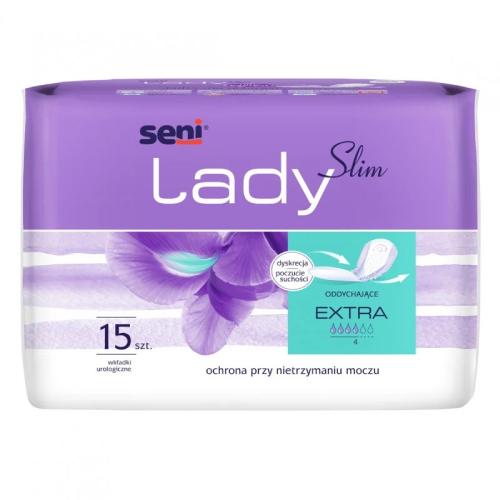Zdjęcie produktu - SENI Lady Slim Extra Wkładki urologiczne dla kobiet, 15szt.