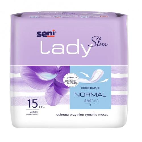 Zdjęcie produktu - SENI Lady Slim Normal Wkładki urologiczne dla kobiet, 15szt.