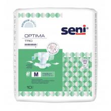 Zdjęcie produktu - SENI OPTIMA TRIO MEDIUM Pieluchomajtki z pasem biodrowym, 10 sztuk