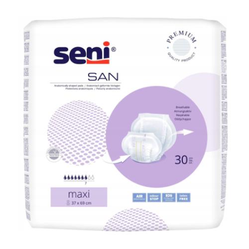 Zdjęcie produktu - SENI San Maxi Pieluchy anatomiczne, 30szt.