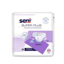 Zdjęcie produktu - SENI SUPER PLUS  Pieluchomajtki dla dorosłych Medium M, 10szt.