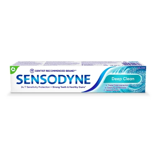 Zdjęcie produktu - Sensodyne Deep Clean Pasta do nadwrażliwych zęb&oacute;w z fluorem, 75 ml