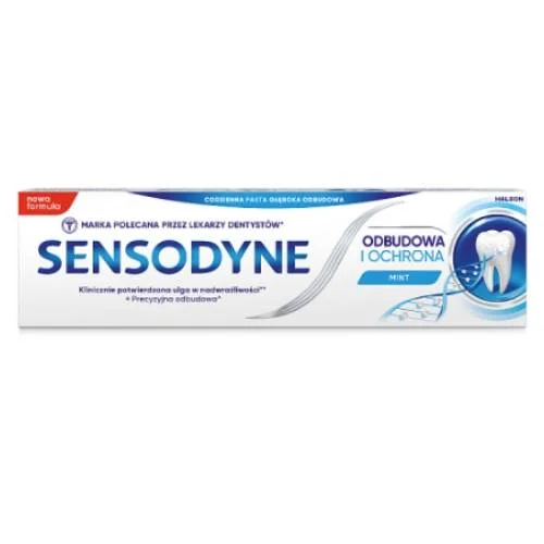 Zdjęcie produktu - Sensodyne Odbudowa i Ochrona Pasta z fluorem do nadwrażliwych zęb&oacute;w, 75 ml