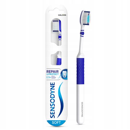 Zdjęcie produktu - Sensodyne Repair & Protect Soft Szczoteczka do zęb&oacute;w wrażliwych miękka, 1 szt.