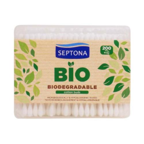 Zdjęcie produktu - SEPTONA Biodegradowalne patyczki higieniczne, 200szt.