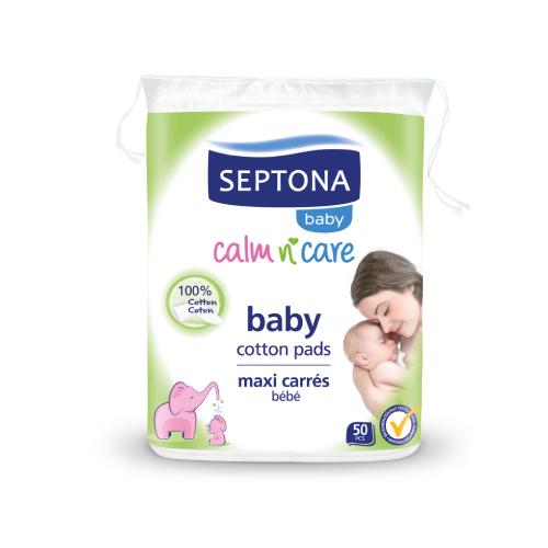 Zdjęcie produktu - SEPTONA Baby Płatki bawełniane dla dzieci, 50szt.