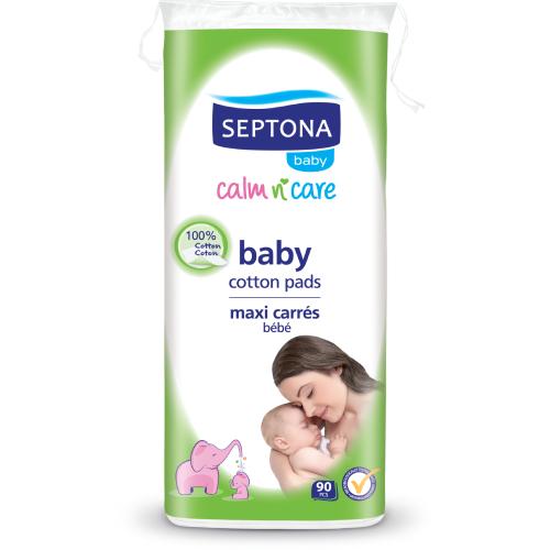 Zdjęcie produktu - SEPTONA Baby Płatki bawełniane dla dzieci, 90szt.