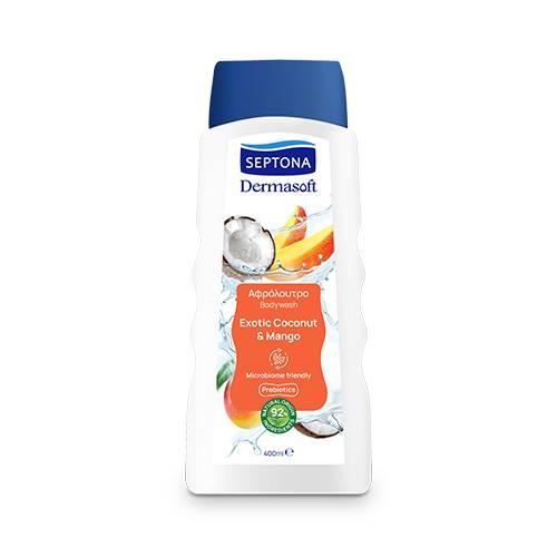Zdjęcie produktu - Septona Żel pod prysznic Exotic Coconut & Mango, 400 ml