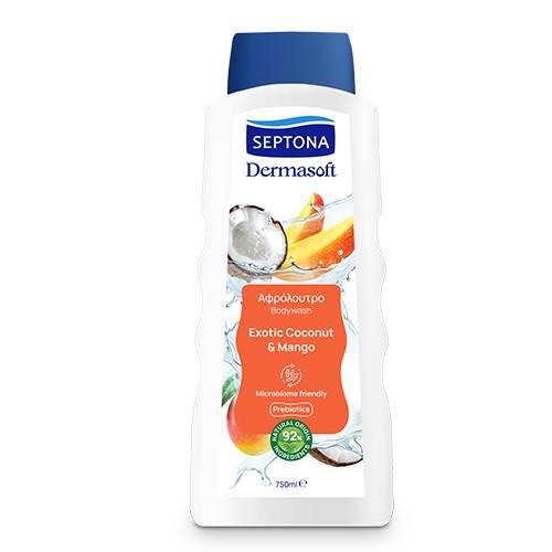 Zdjęcie produktu - Septona Żel pod prysznic Exotic Coconut & Mango, 750 ml