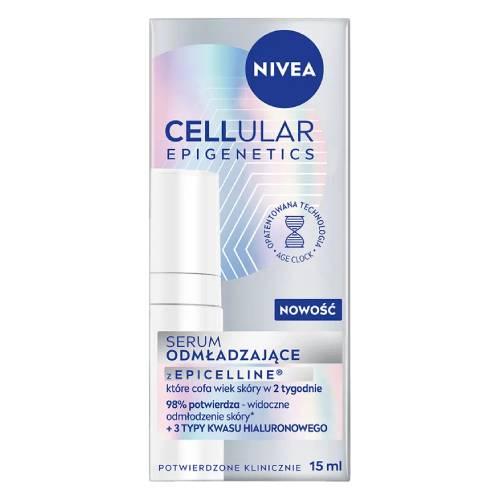Zdjęcie produktu - Nivea Cellular Epigenetics Serum odmładzające do twarzy z kwasem hialuronowym, 15 ml