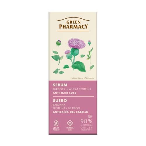 Zdjęcie produktu - GREEN PHARMACY Serum przeciw wypadaniu włos&oacute;w Łopian i Proteiny pszenicy, 100ml