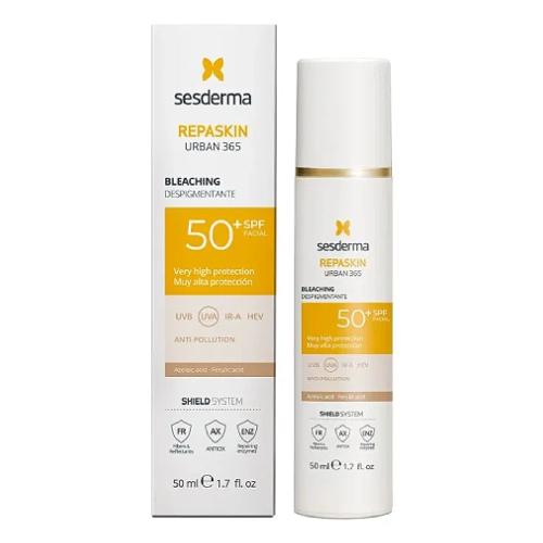 Zdjęcie produktu - Sesderma Repaskin Urban 365 Depigmentujący fotoprotektor SPF50+, 50 ml