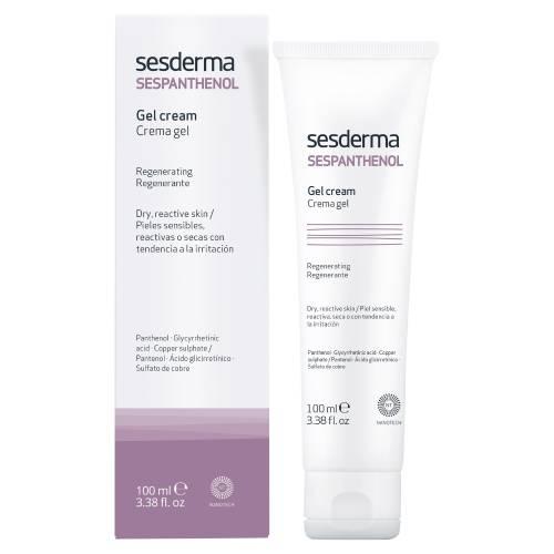 Zdjęcie produktu - Sesderma Sespanthenol Regenerujący krem-żel do sk&oacute;ry wrażliwej, reaktywnej, podrażnionej, 100 ml