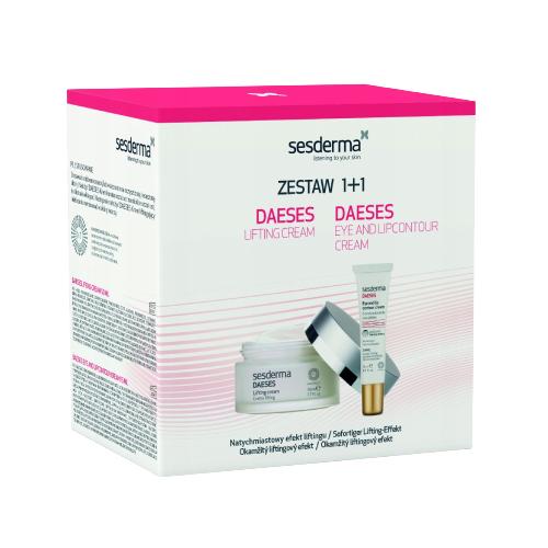 Zdjęcie produktu - SESDERMA Zestaw Daeses (Krem liftingujący, 50ml + Krem kontur oczu i ust, 15ml)