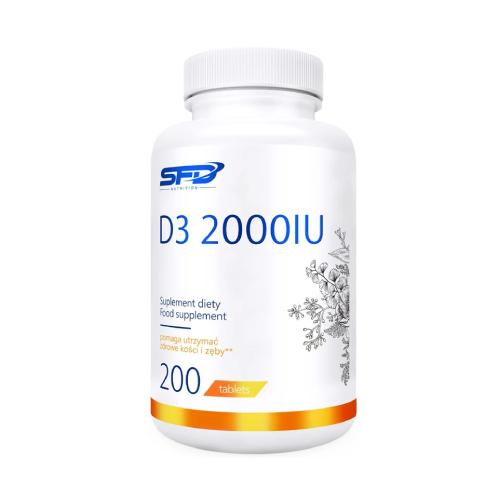 Zdjęcie produktu - SFD Witamina D3 2000IU, 200 tabl.