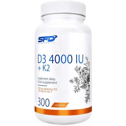 Zdjęcie produktu - SFD Witamina D3 4000IU+K2, 300 tab.