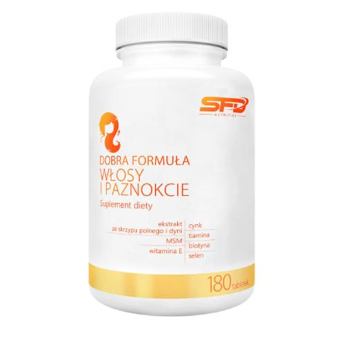 Zdjęcie produktu - SFD Dobra Formuła Włosy i paznokcie, 180 tabl.