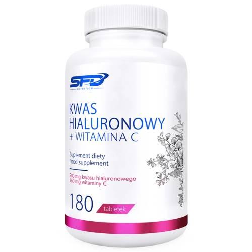 Zdjęcie produktu - SFD Kwas Hialuronowy + Witamina C, 180 tabl.