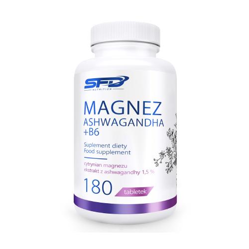 Zdjęcie produktu - SFD Magnez Ashwagandha + B6, 180 tabletek