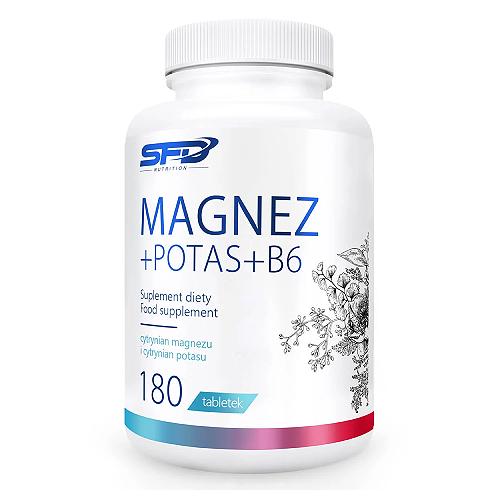 Zdjęcie produktu - SFD Magnez + Potas + B6, 180 tabl.