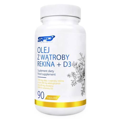 Zdjęcie produktu - SFD Olej z Wątroby Rekina + D3, 90 kapsułek