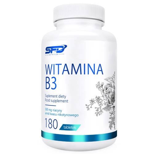 Zdjęcie produktu - SFD Witamina B3, 180 tabl.