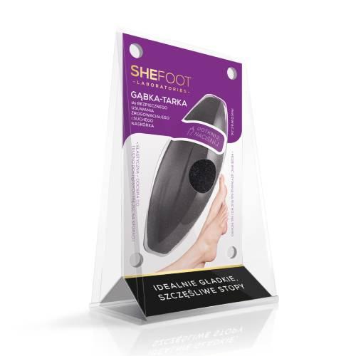 SHEFOOT LABORATORIES Gąbka-tarka do bezpiecznego usuwania nask&oacute;rka, 1 szt.