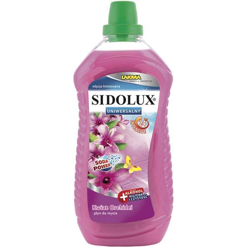 Zdjęcie produktu - SIDOLUX Uniwersalny płyn do mycia Kwiat orchidei, 1000ml USZKODZONE/ ZALANA ETYKIETA