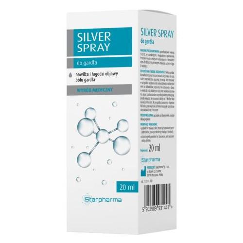 Zdjęcie produktu - SILVER SPRAY do gardła, 20ml