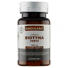 Zdjęcie produktu - Singularis Biotyna Forte 5000mcg, 60 kaps.