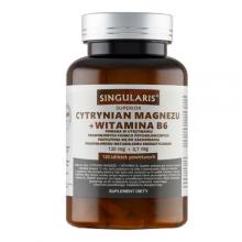 Zdjęcie produktu - SINGULARIS Cytrynian magnezu + witamina B6,  120 tabletek
