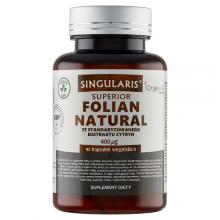 Zdjęcie produktu - SINGULARIS Folian Natural 400mcg, 90 kaps. 