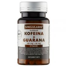 Zdjęcie produktu - SINGULARIS  Kofeina + Guarana, 60 kapsułek
