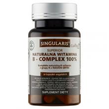 Zdjęcie produktu - SINGULARIS Naturalna Witamina B-Complex 100%, 30 kapsułek