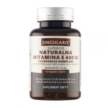 Zdjęcie produktu - SINGULARIS Naturalna Witamina E Superior 400IU, 120 kapsułek