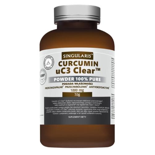 Zdjęcie produktu - Singularis Superior Curcumin uC3 Clear Powder Kurkuma w proszku, 70 g