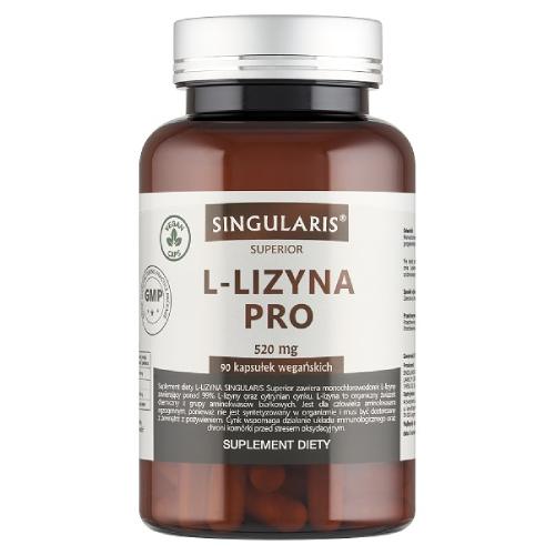 Zdjęcie produktu - SINGULARIS Superior L-Lizyna Pro, 90 kaps.