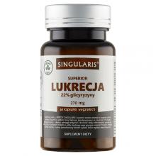 Zdjęcie produktu - SINGULARIS Superior Lukrecja 22% glicyryzyny 270 mg, 60 kapsułek wegańskich