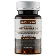 Zdjęcie produktu - SINGULARIS Superior Witamina D3 2000IU, 120 kaps.