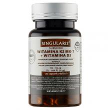 Zdjęcie produktu - SINGULARIS Witamina K2 MK-7 + D3 2000iu Superior, 120 kapsułek