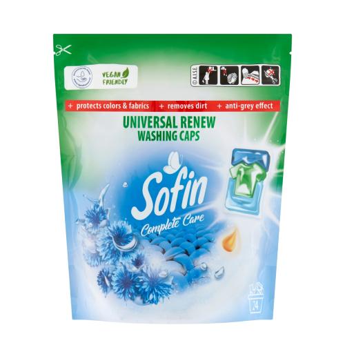 Zdjęcie produktu - SOFIN Kapsułki do prania tkanin jasnych i białych, 24szt.