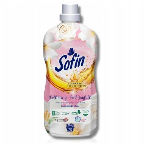 Zdjęcie produktu - SOFIN Well Being Feel Joyful Płyn do płukania tkanin z olejkami eterycznymi, 1,4 l