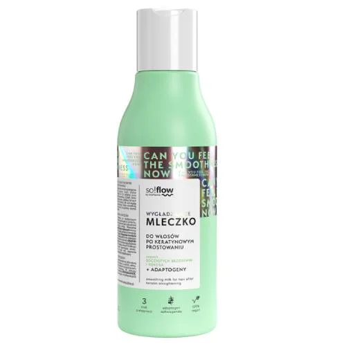 Zdjęcie produktu - so!flow by Vis Plantis Wygładzjące mleczko do włos&oacute;w po keratynowym prostowaniu, 150 ml
