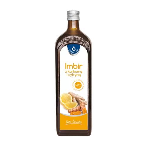 Zdjęcie produktu - OLEOFARM Sok Imbir z kurkumą i cytryną, 980ml